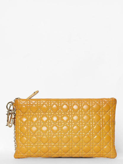 Christian Dior Patent Leather Panarea Clutch