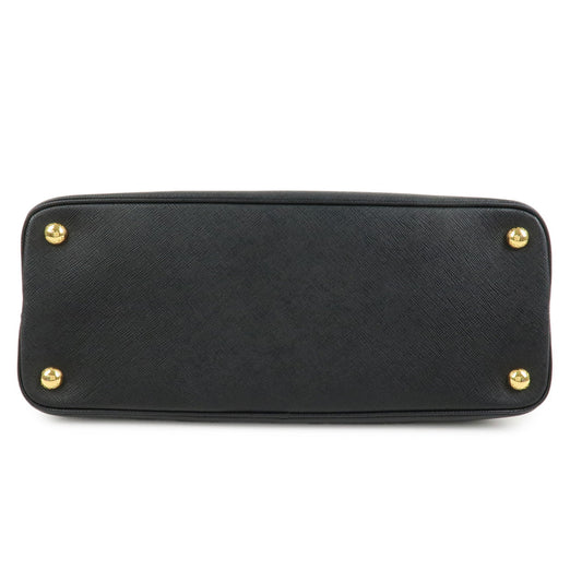 PRADA Promenade Medium Saffiano Leather 2Way Bag Black 1BA002