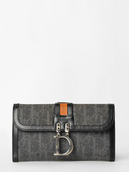 Christian Dior   Cloth Black Wallet