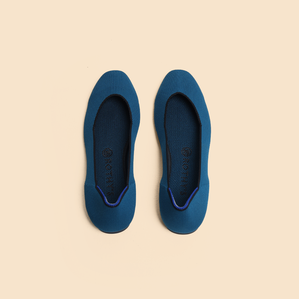 Rothy - Women - The Ballet Flat - Blue Knit
