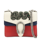 GUCCI Dionysus GG Supreme Small Shoulder Bag Beige Red 421970