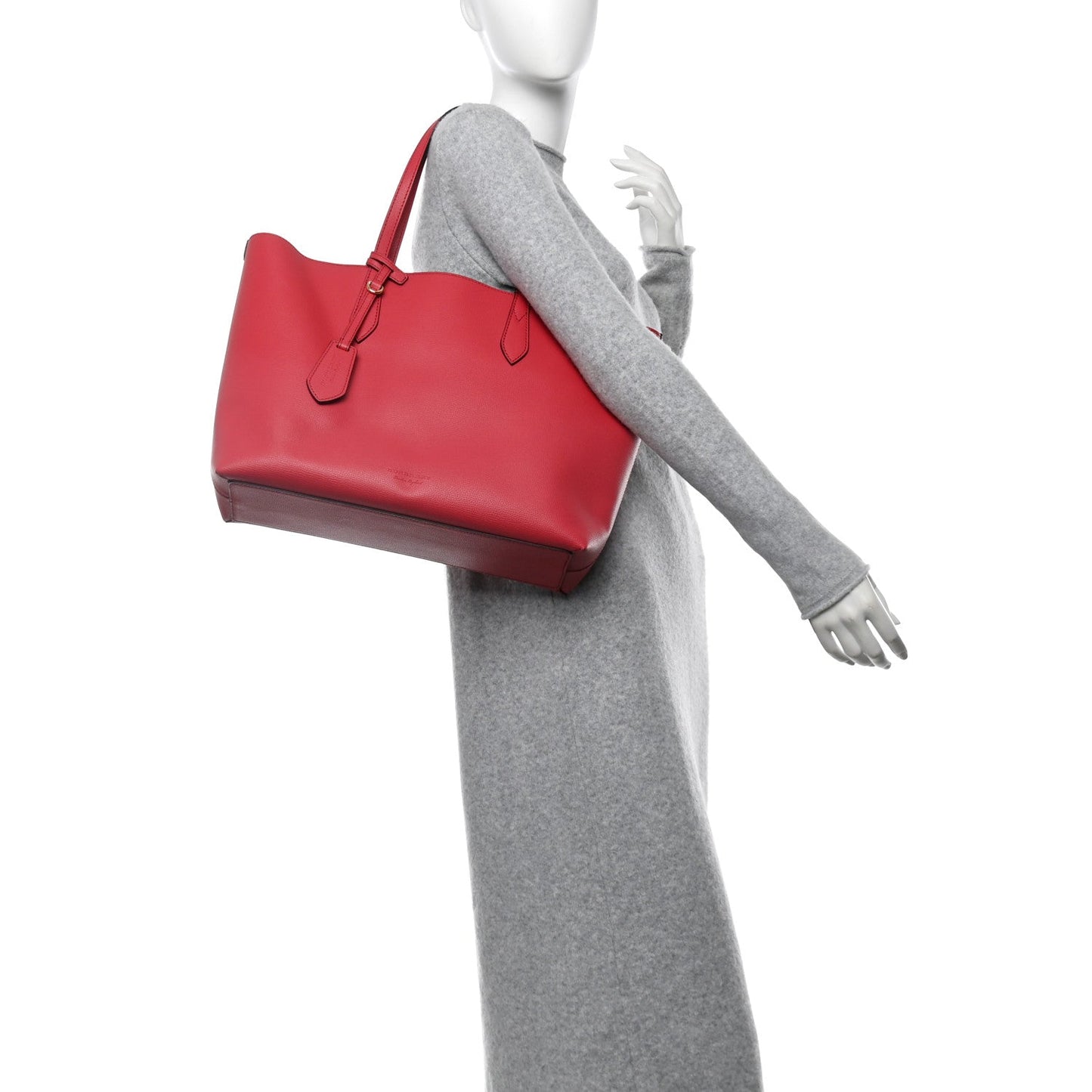 Amelia Haymarket Check Medium Reversible Tote Poppy Red