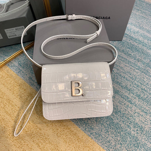 BLN-Ciaga Bolso Bandolera B In White, For Women,  Bags 7in/18cm