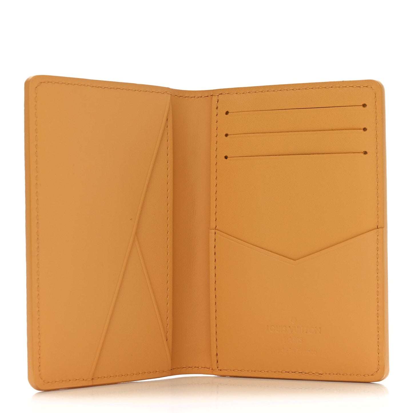 Louis Vuitton Grained Calfskin Aerogram Pocket Organizer Safran