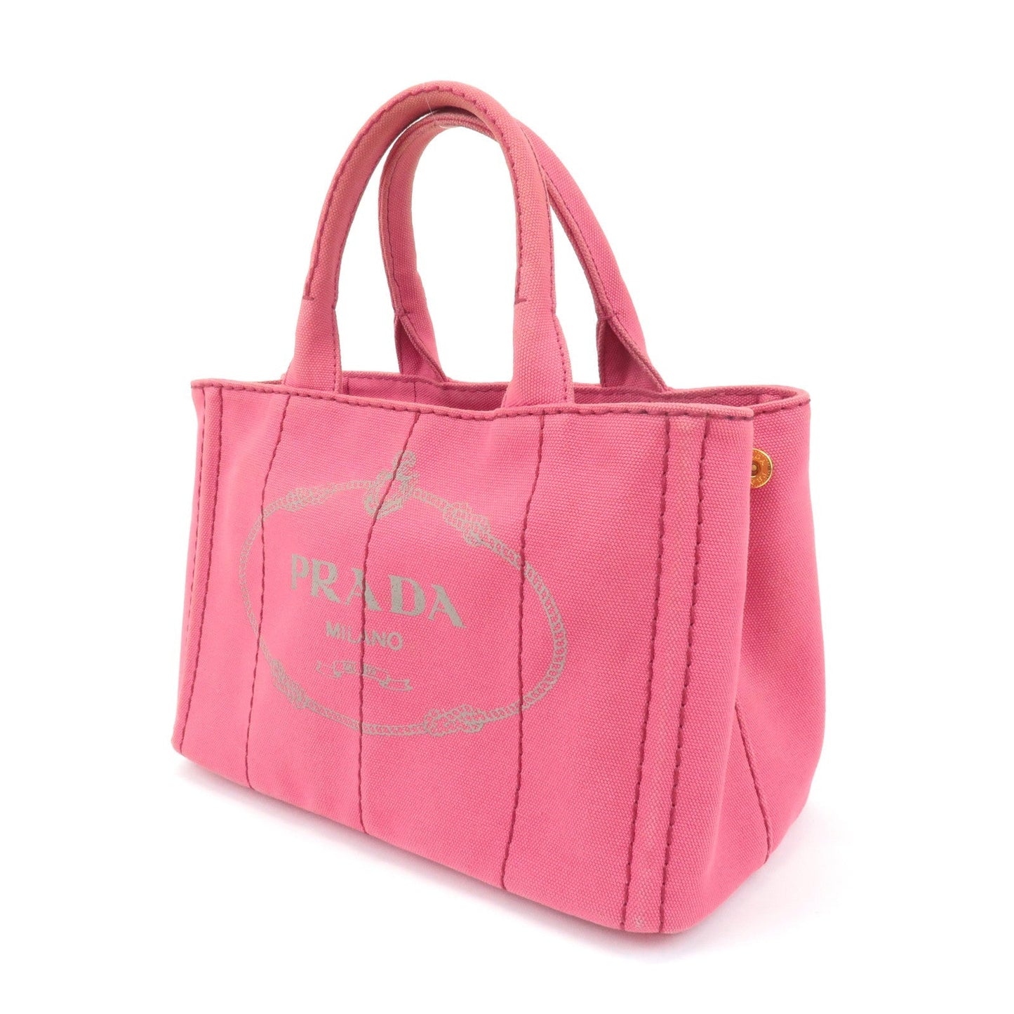 PRADA Canapa Mini Canvas 2Way Hand Bag Shoulder Bag Pink 1BG439  d