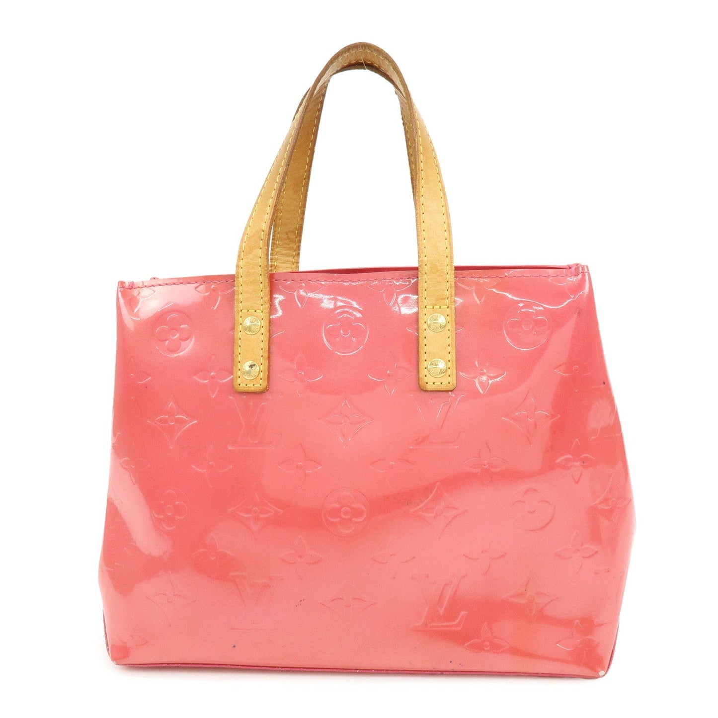 Louis Vuitton Monogram Vernis Lead PM Hand Bag Framboise M9132F