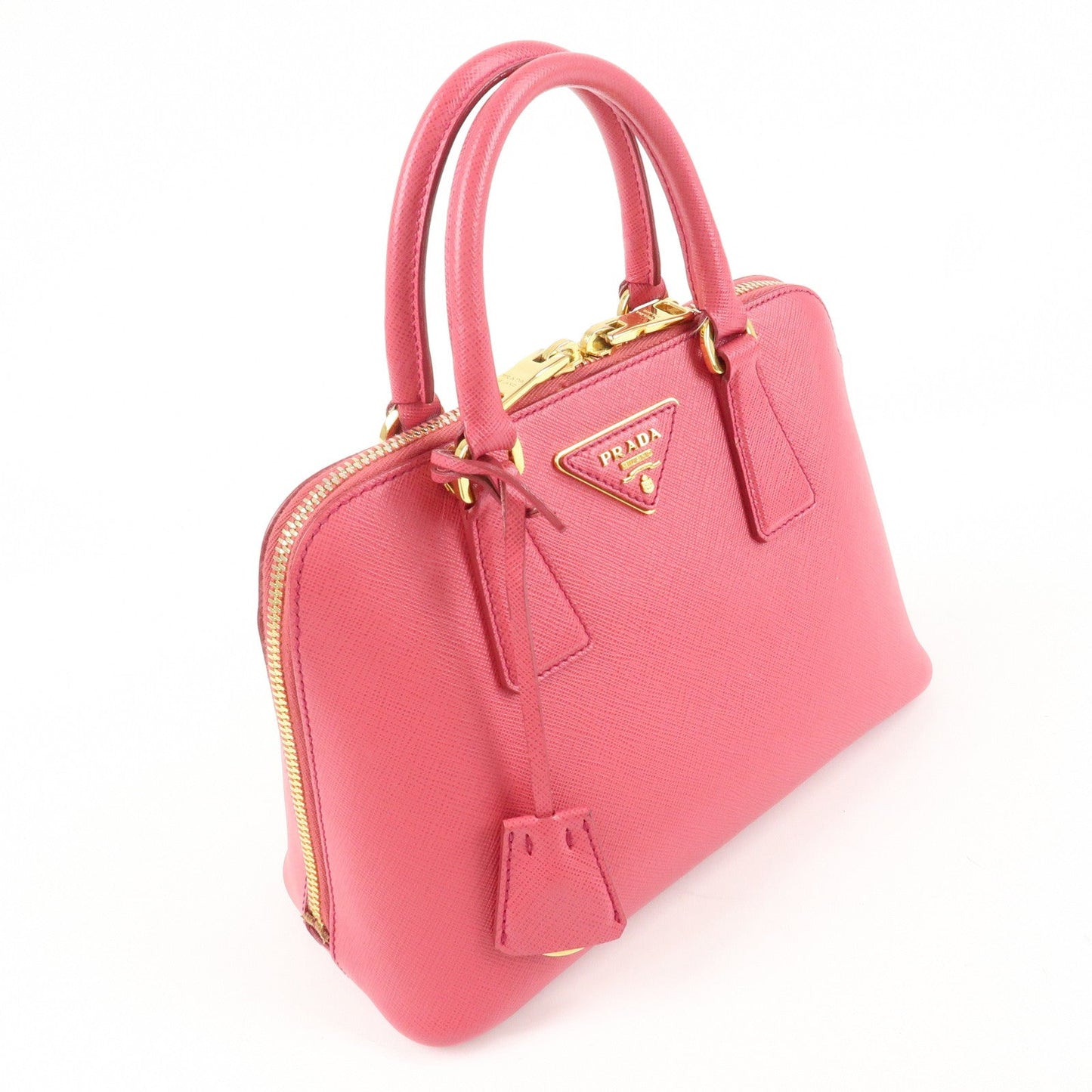 PRADA Promenade Small Saffiano Leather 2Way Bag Hand Bag Pink BL0838  d