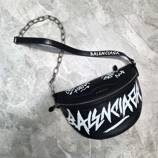 BLN-Ciaga Souvenir XS Belt Bag In Black, For Women,  Bags 9.5in/24cm
