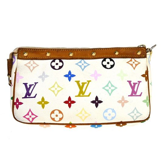 Louis Vuitton Pochette Accessoires  Canvas Clutch Bag