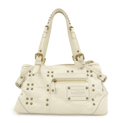 Louis Vuitton Cruise Line Rivet Bag Leather Hand Bag Ecru M95345
