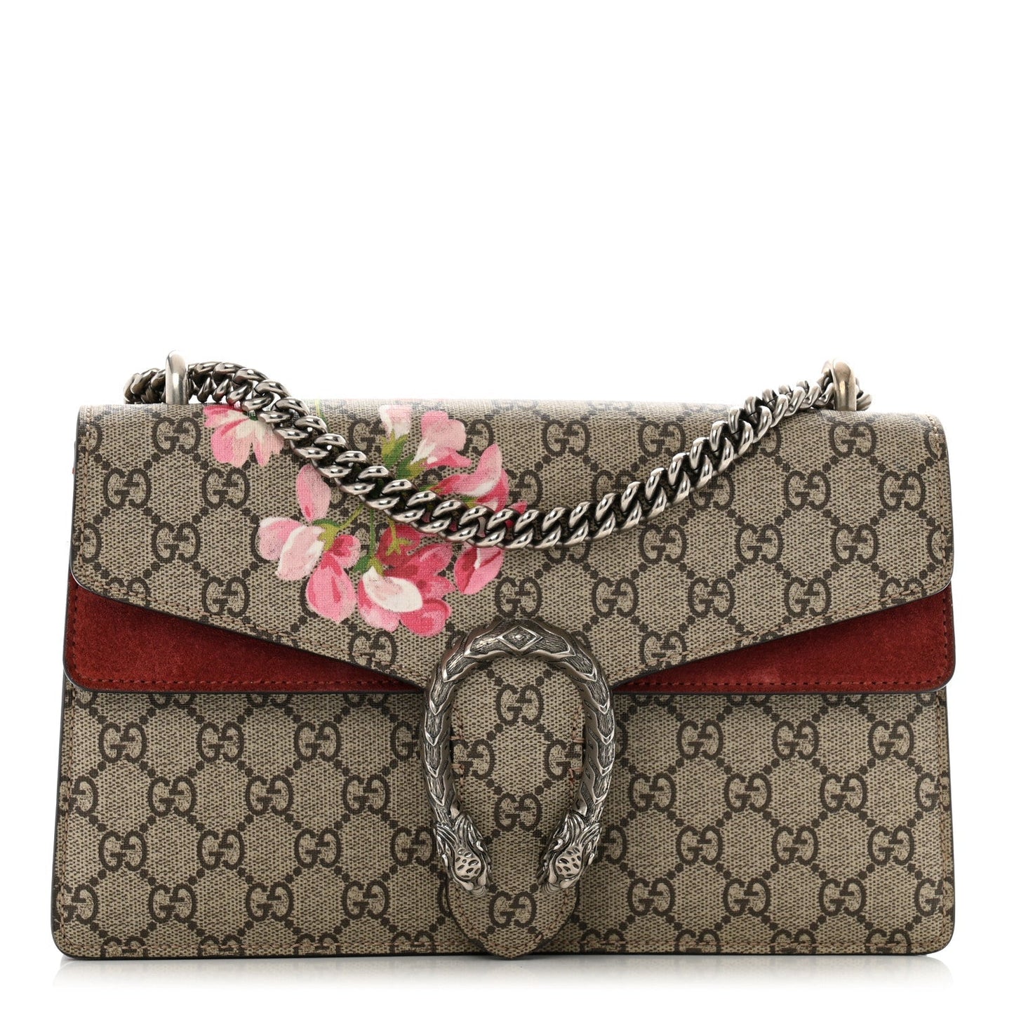 Amelia GG Supreme Monogram Blooms Small Dionysus Shoulder Bag Beige Multicolor Dry Rose