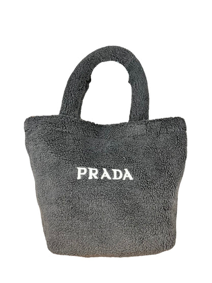 Prada Beauty Line Dark Grey Teddy Tote