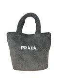 Prada Beauty Line Dark Grey Teddy Tote