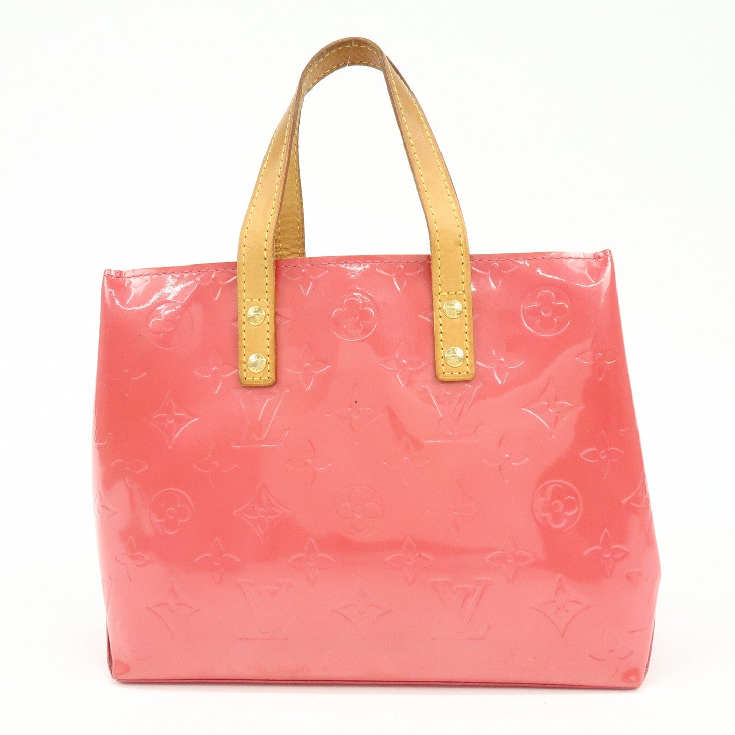 Louis Vuitton Monogram Vernis Lead PM Hand Bag Framboise M9132F