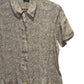 Chanel Newspaper Print Button Up Dress