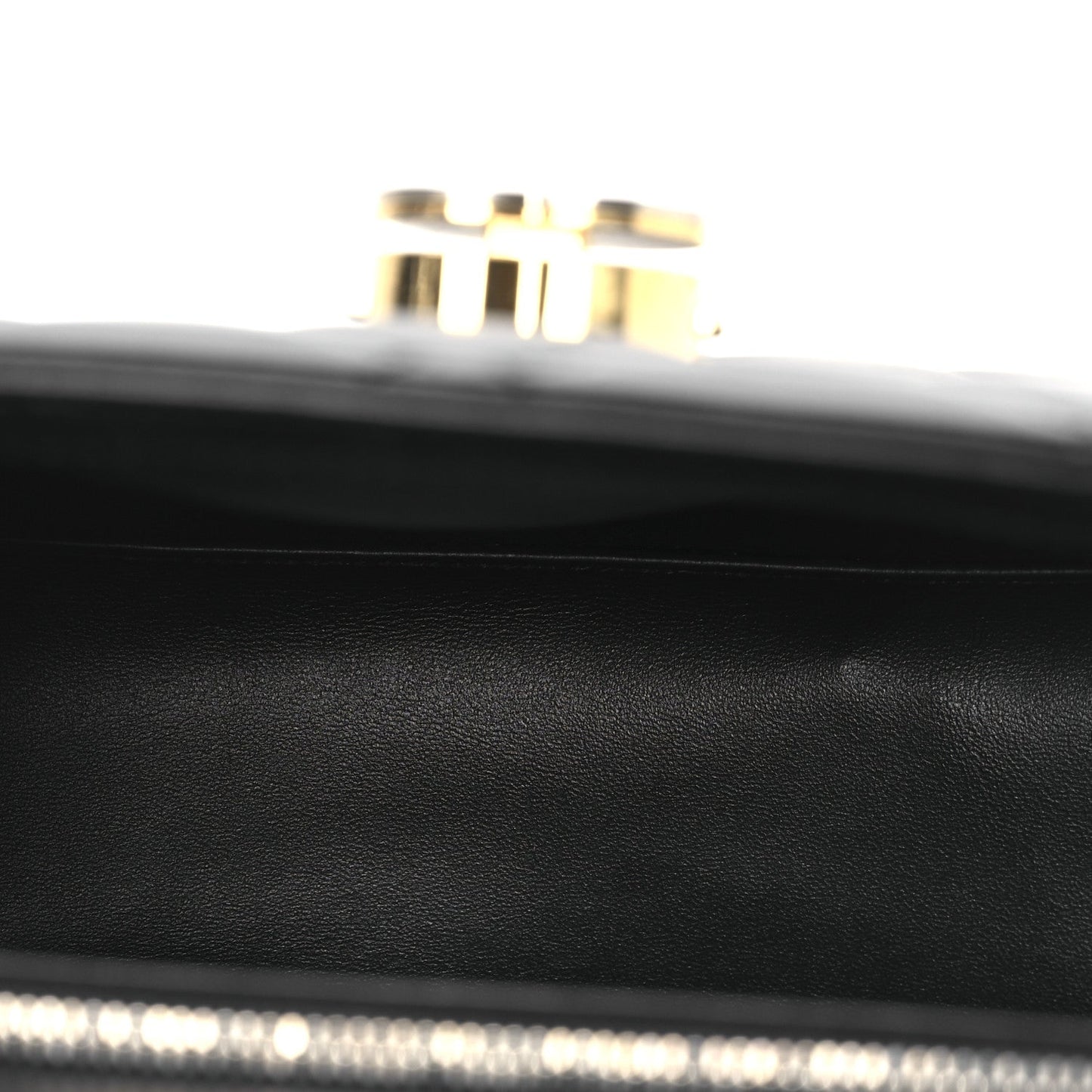 Amelia Calfskin Quilted Small Deco Shoulder Bag Black