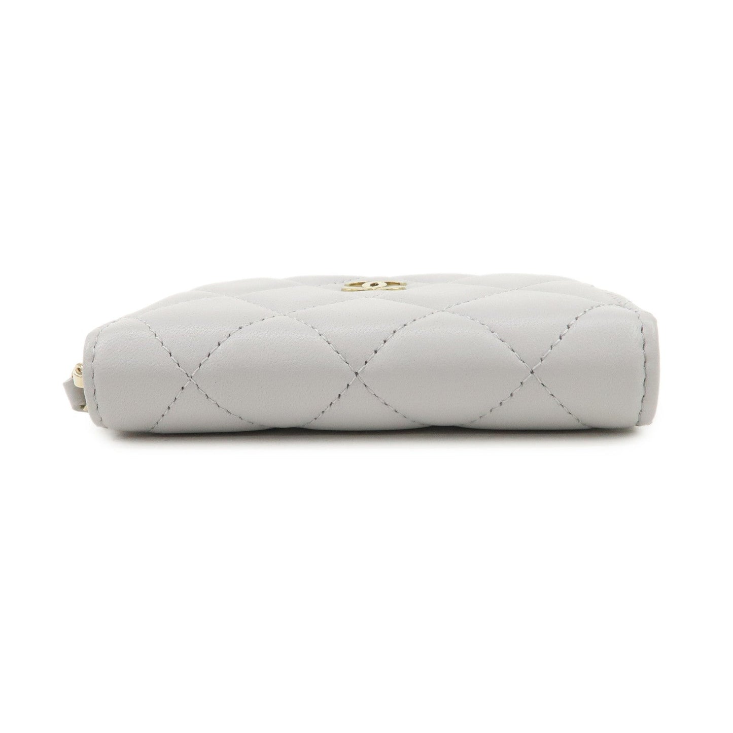 CHANEL COCO Mark Matelasse Classic Round Zippy Coin Purse AP0216