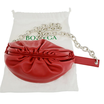 Bottega Veneta Chain Pouch  Leather Clutch Bag
