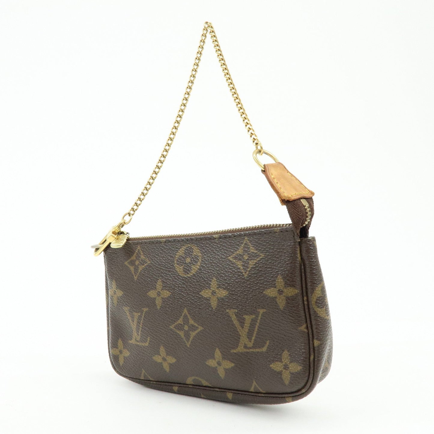Louis Vuitton Monogram Mini Pochette Accessoires Hand Bag M58009