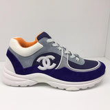 Chanel CC Logo Sneaker Blue/White (Reflective)