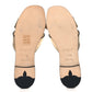 Louis Vuitton Metallic Calfskin LV Isola Flat Sandals Gold
