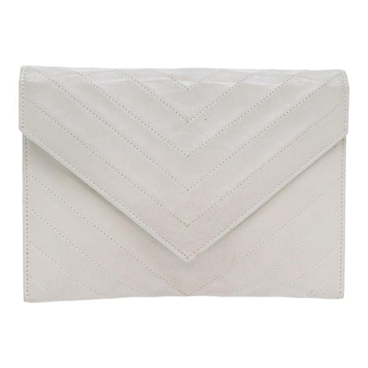 Saint Laurent Enveloppe  Leather Clutch Bag ()