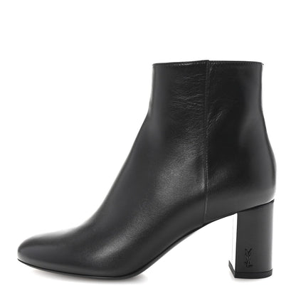 Saint Laurent Nappa Vendome Loulou Ankle Zip Boot 36.5 Black