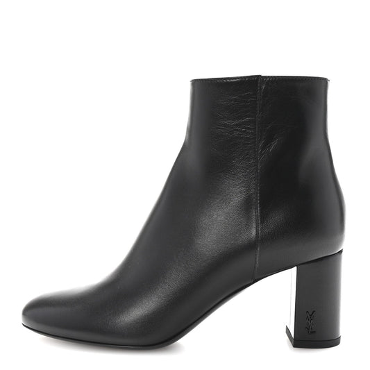 Saint Laurent Nappa Vendome Loulou Ankle Zip Boot 36.5 Black