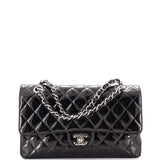 CHANEL   Classic Double Flap Bag Quilted Glitter Patent Medium