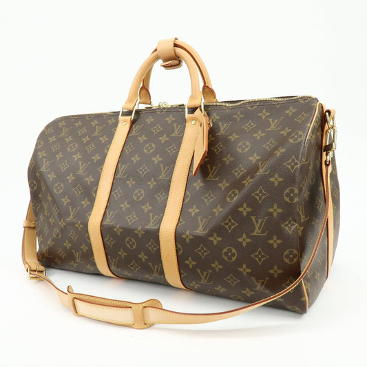 Louis Vuitton Monogram Keep All Bandouliere 50 Boston Bag M41416