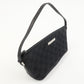 GUCCI Boat Bag GG Canvas Leather Hand Bag Black 07198