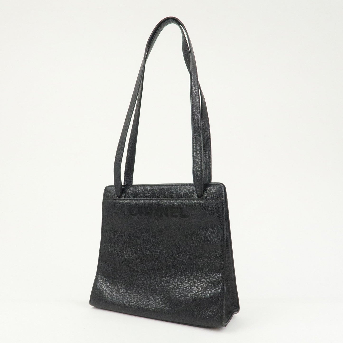 CHANEL COCO Mark Caviarskin Shoulder Bag Hand Bag Black