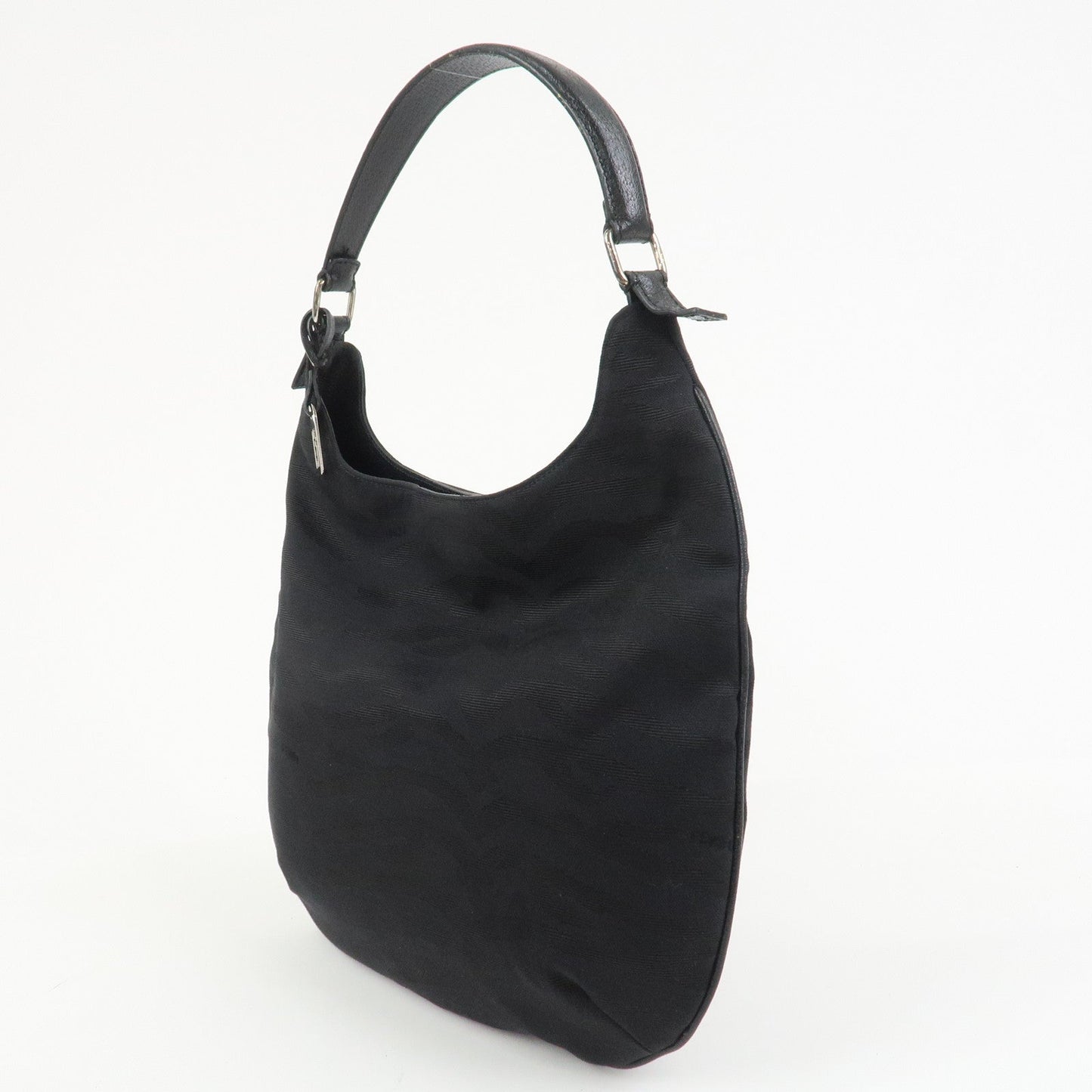 FENDI Canvas Leather Tiger Pattern Shoulder Bag Hand Bag 8BR279