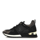 Louis Vuitton Suede Monogram Run Away Sneakers Black