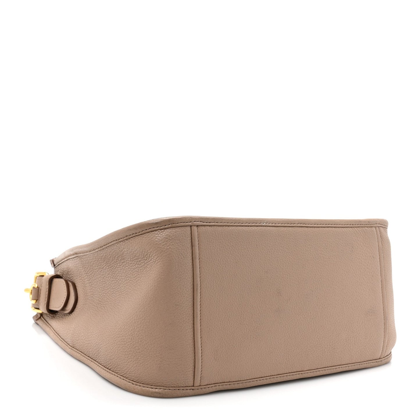 Prada Vitello Daino Soft Hobo Messenger Bag Argilla