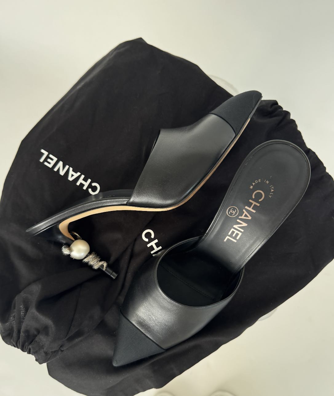 Chanel Serpent Snake Mules - FULL SET