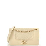 CHANEL Mademoiselle   Flap Bag Quilted Sheepskin Medium