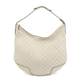 GUCCI Sherry Guccissima Leather Shoulder Bag Ivory 293596
