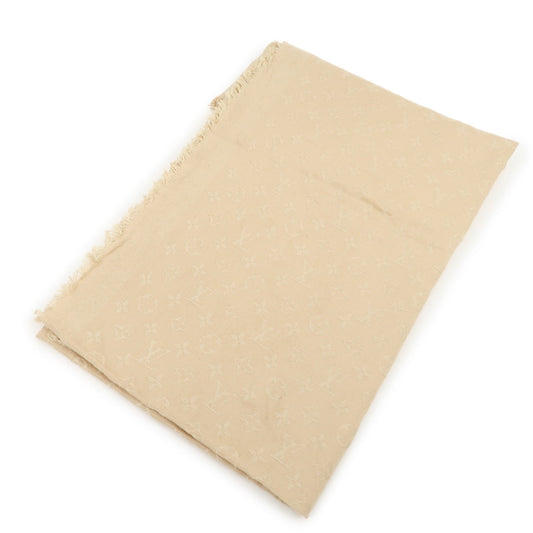 Louis Vuitton Monogram Wool Silk Shawl Dune M71360