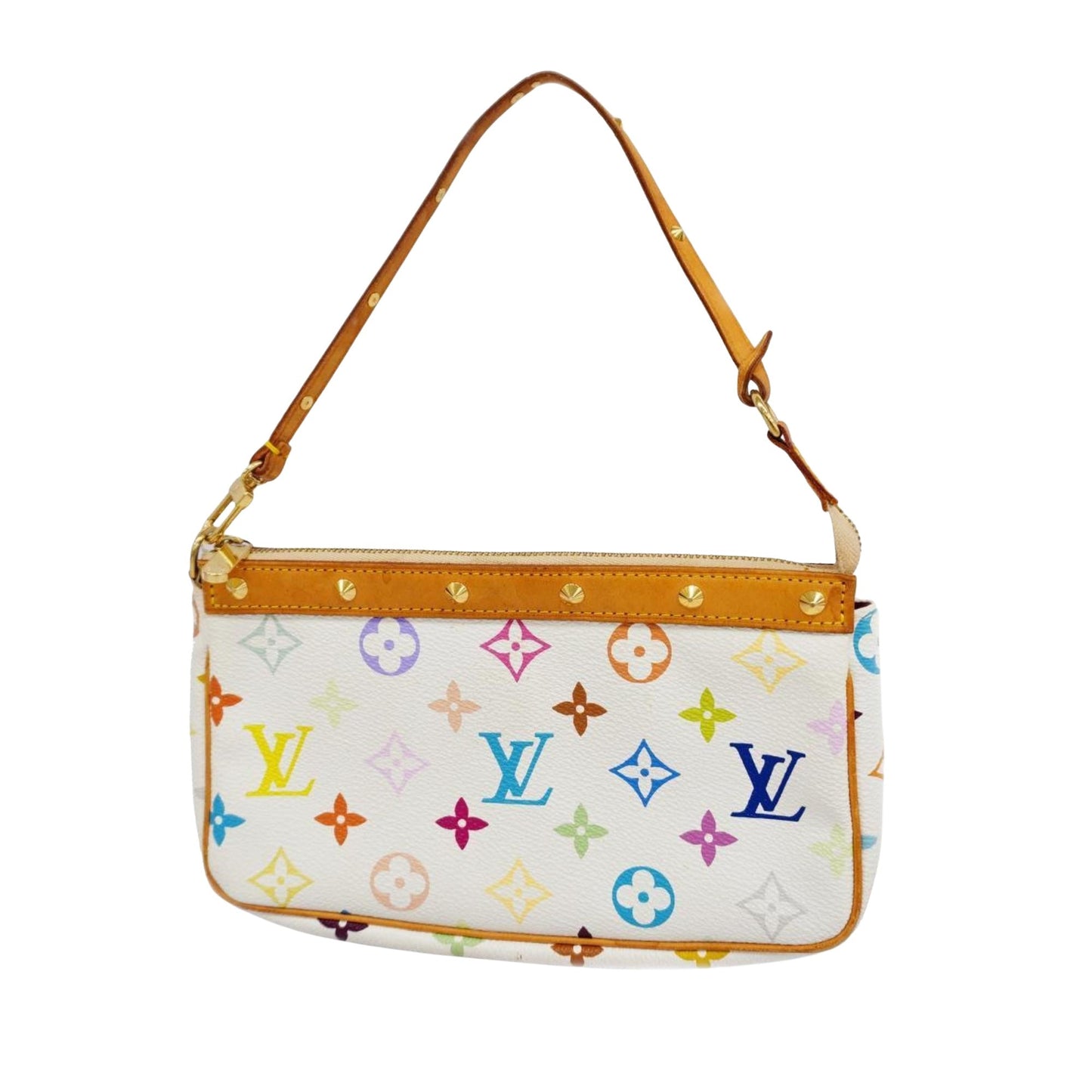 Louis Vuitton Pochette Accessoire  Canvas Clutch Bag