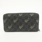 GUCCI Tiger Motif GG Supreme PVC Leather Round Zippy Wallet 575135