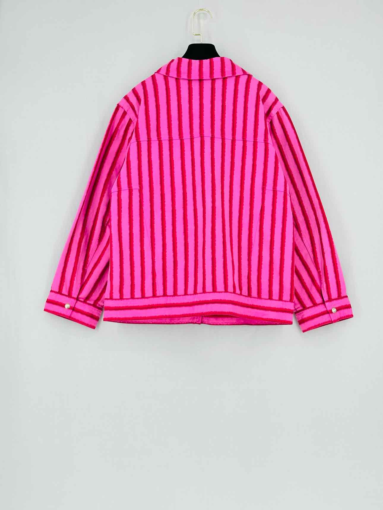 DIOR Pink & Red Striped Size 13A Jacket