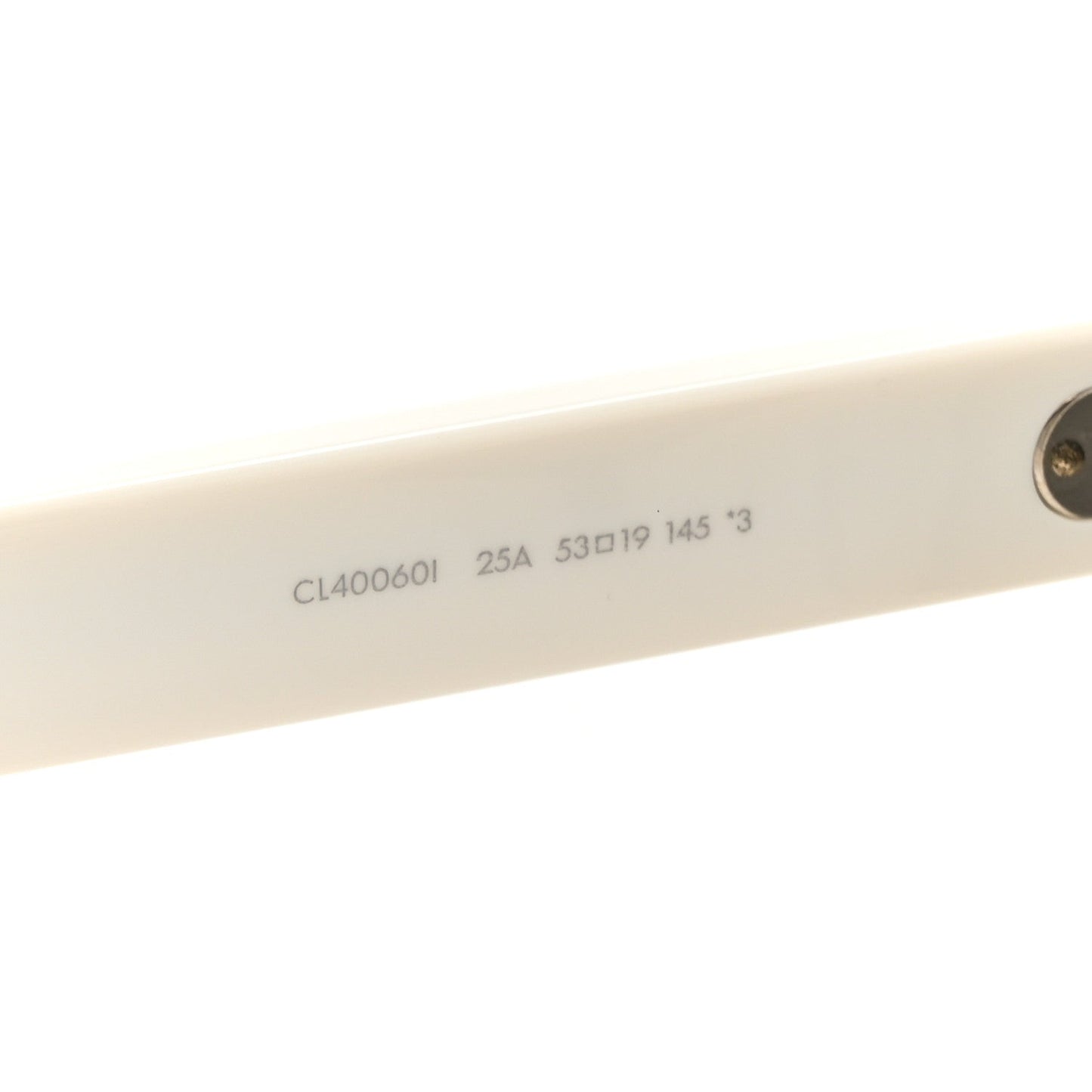 Celine Acetate Polarized Rectangular Sunglasses CL40060I White