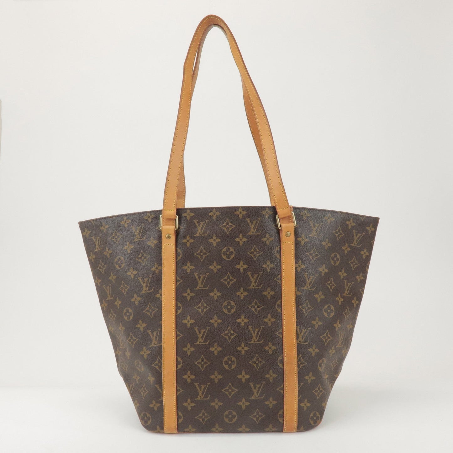Louis Vuitton Monogram Sac Shopping Shoulder Bag Brown M51108