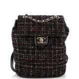 CHANEL Urban Spirit Backpack Quilted Tweed Small