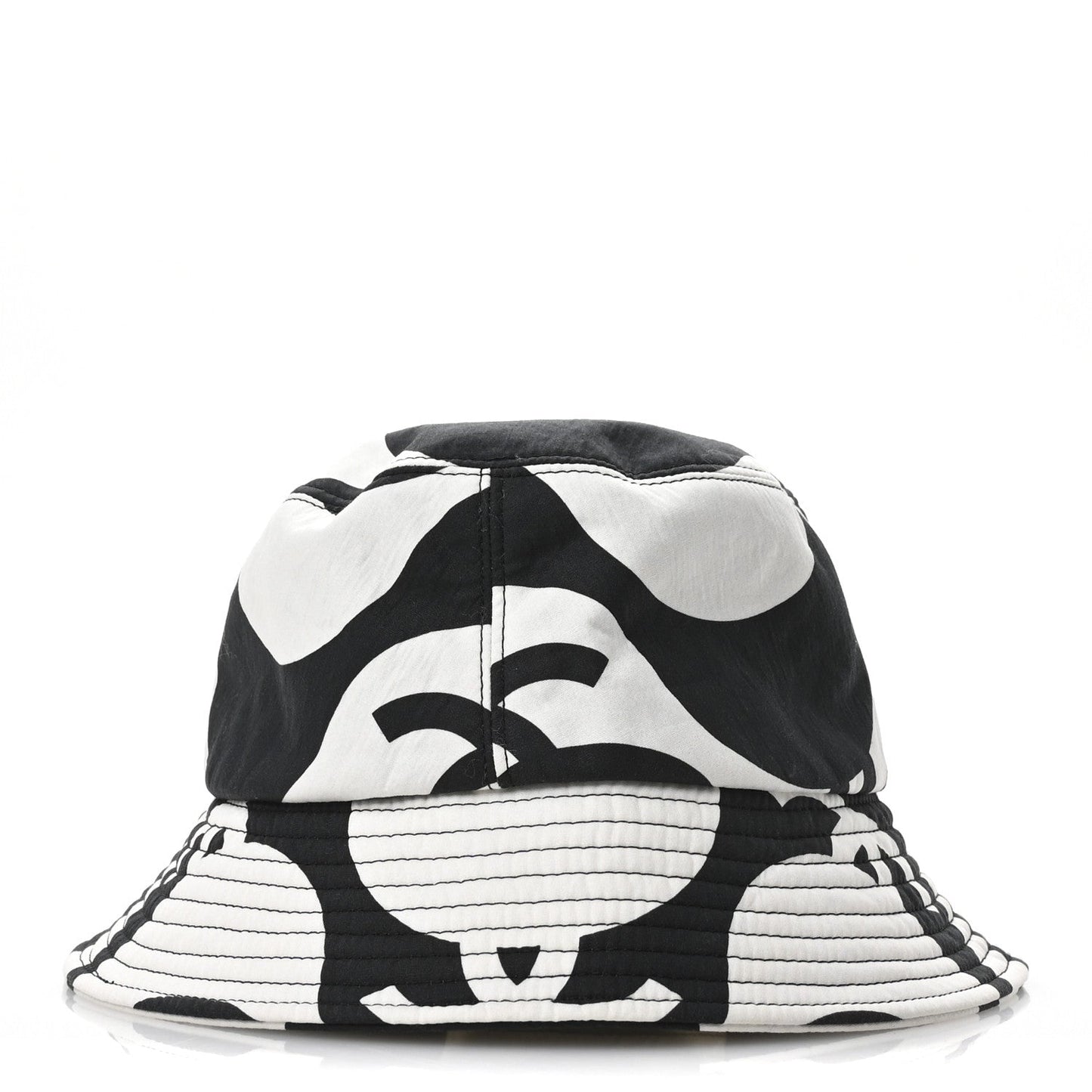 Amelia Cotton CC Bucket Hat Black White