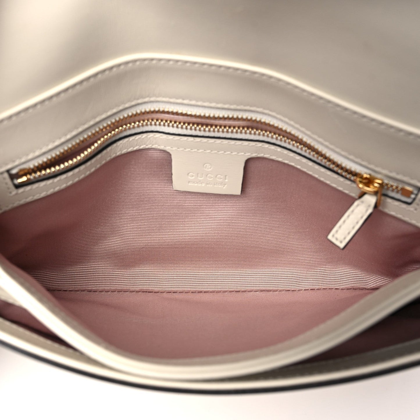Amelia Calfskin Small Arli Flap Shoulder Bag Mystic White