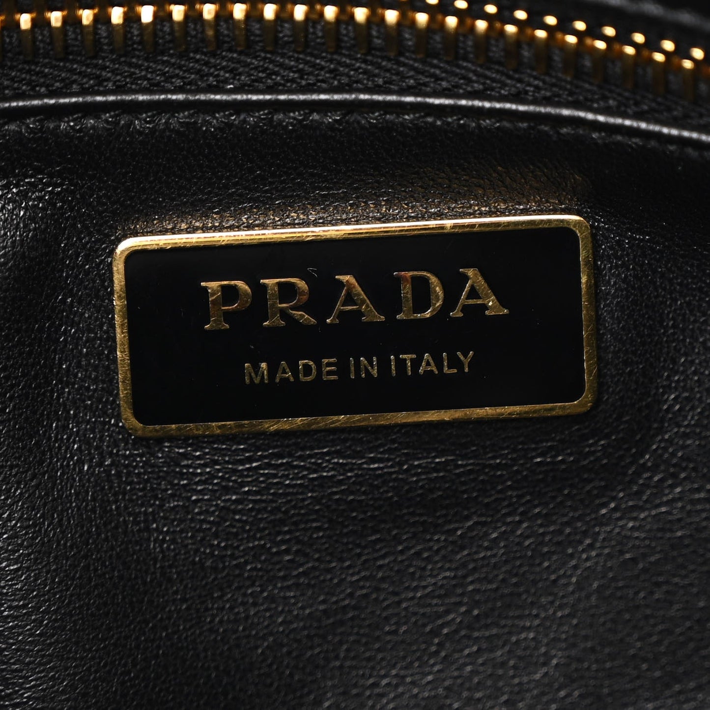 Prada Soft Calfskin Aimee Shoulder Bag Black