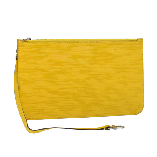 Louis Vuitton Pochette Neverfull  Leather Clutch Bag