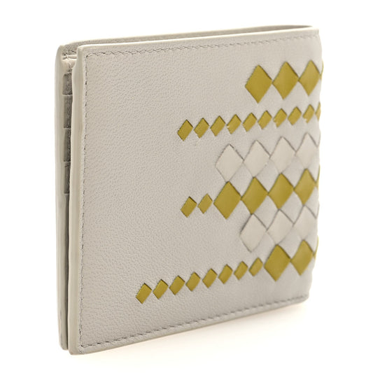 Bottega Veneta Nappa Intrecciato Bi-Fold Wallet Cement